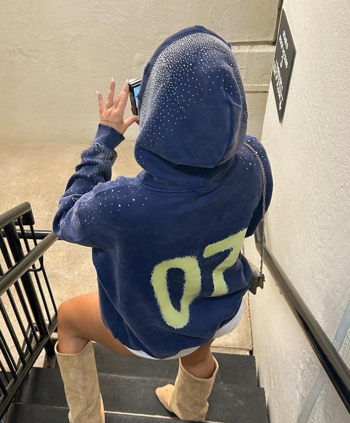 Yankees Rhinestone Hoodie